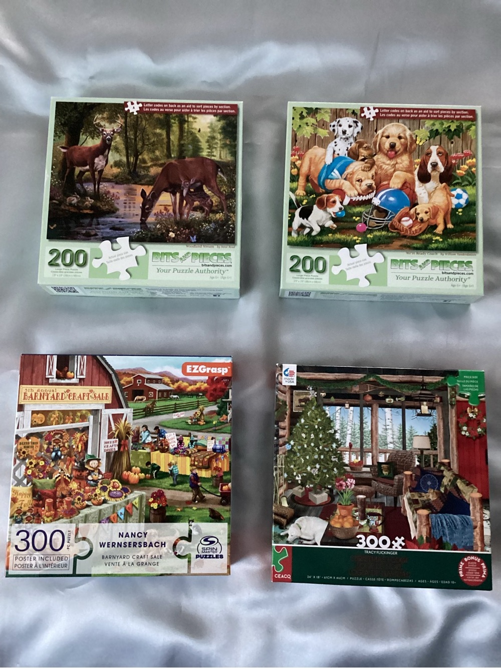 4 Jigsaw Puzzles ~ 200 & 300 Pieces